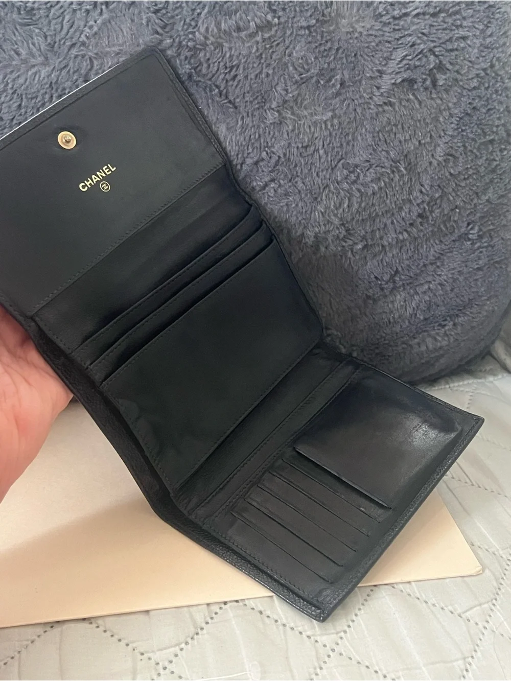 Chanel Caviar Timeless Compact Wallet